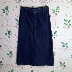 ❌DONATED❌Vintage Full Length Denim Skirt